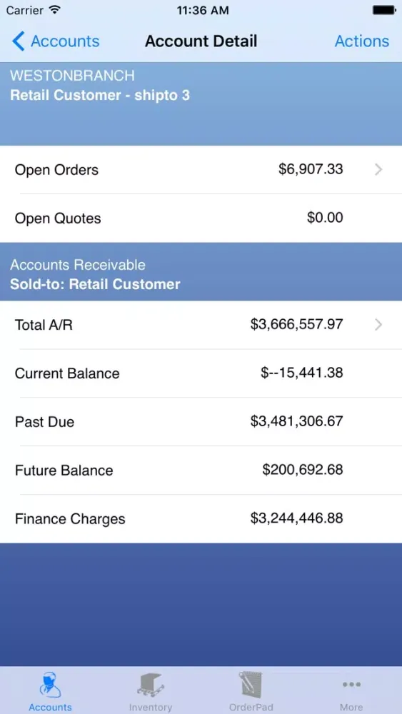 Screenshot di Agility Sales