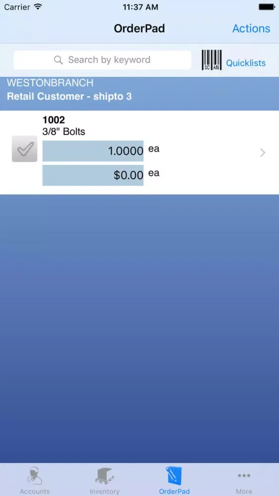 Screenshot di Agility Sales