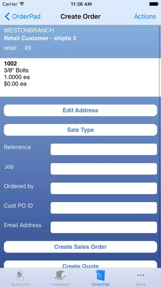 Screenshot di Agility Sales