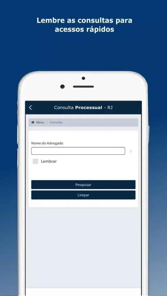 Consulta Processual RJ スクリーンショット