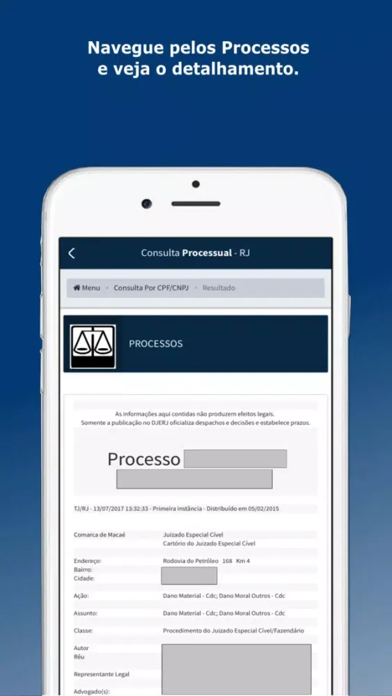 Consulta Processual RJ スクリーンショット