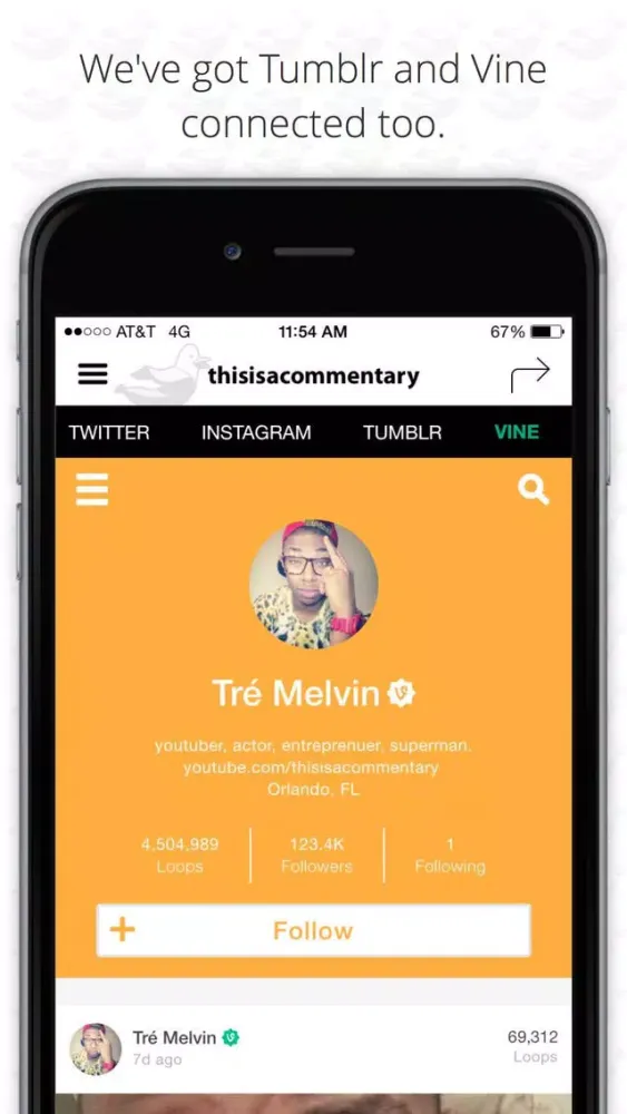 Fanana | follow your favorite vloggers on all of their social networks Screenshots