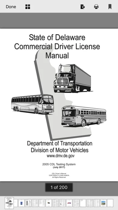 Capturas de tela do Delaware CDL Test Prep