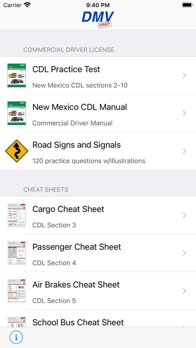 Capturas de pantalla de New Mexico CDL Test Prep