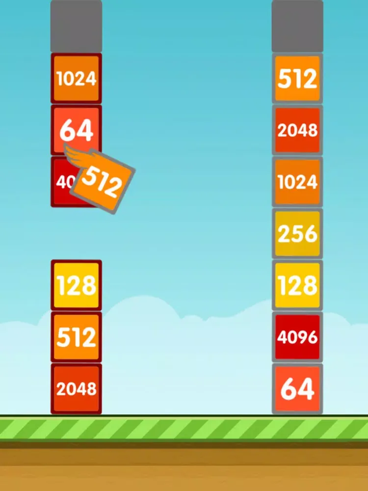 Flappy 2048 - Flap your wings and Jump through the Tiles to reach 2048 Tile! iPad  سکرین شاٹس