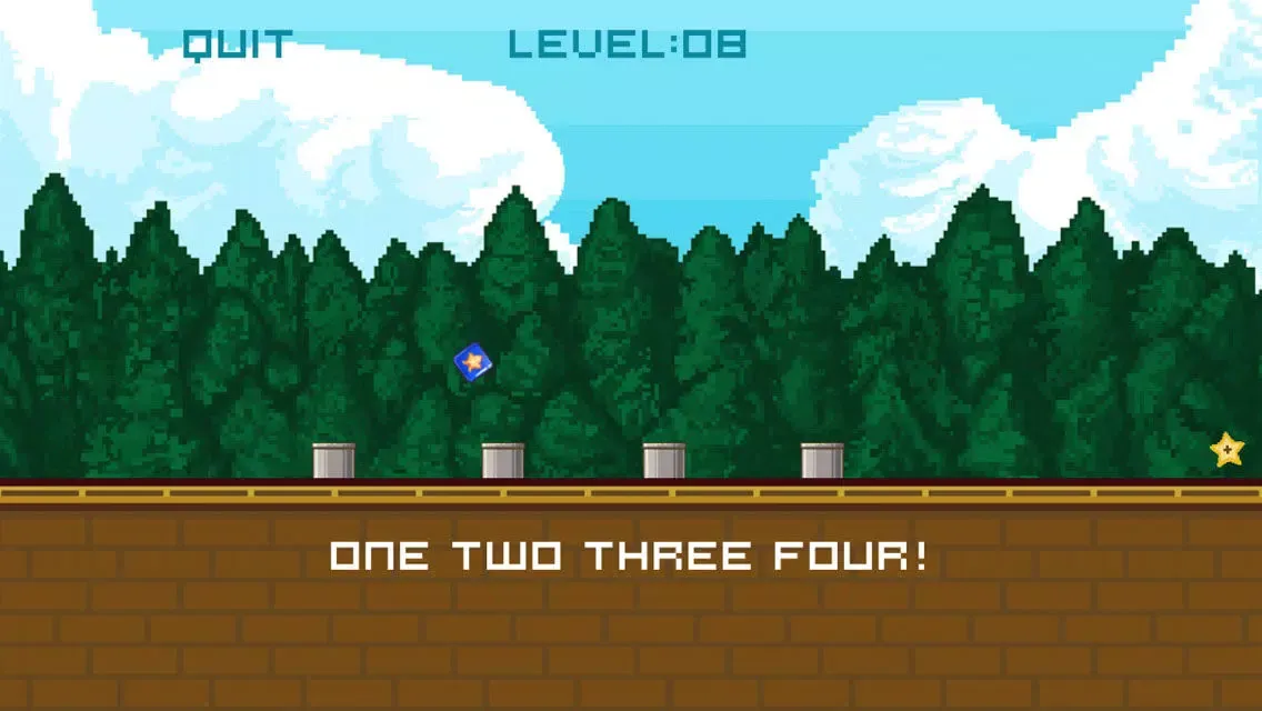 Ảnh chụp màn hình của Flappy Box - Jump across obstacles, Simple concept tough to master!
