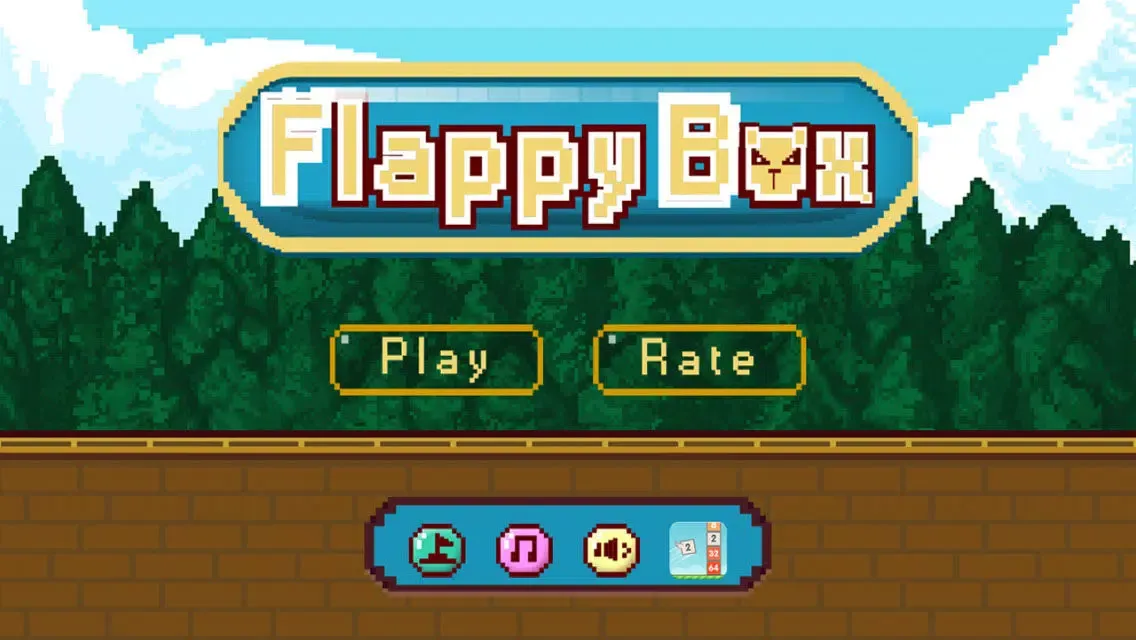 Ảnh chụp màn hình của Flappy Box - Jump across obstacles, Simple concept tough to master!