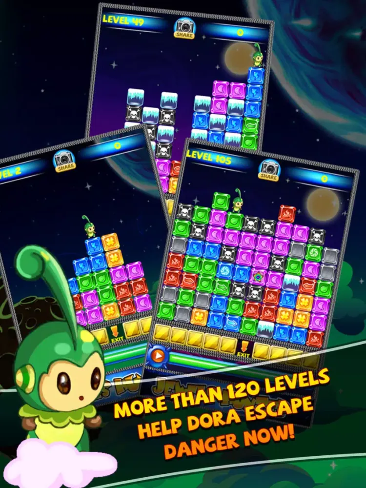 Ace Jewels Matching - Dora Saga HD Free Game iPad Screenshots
