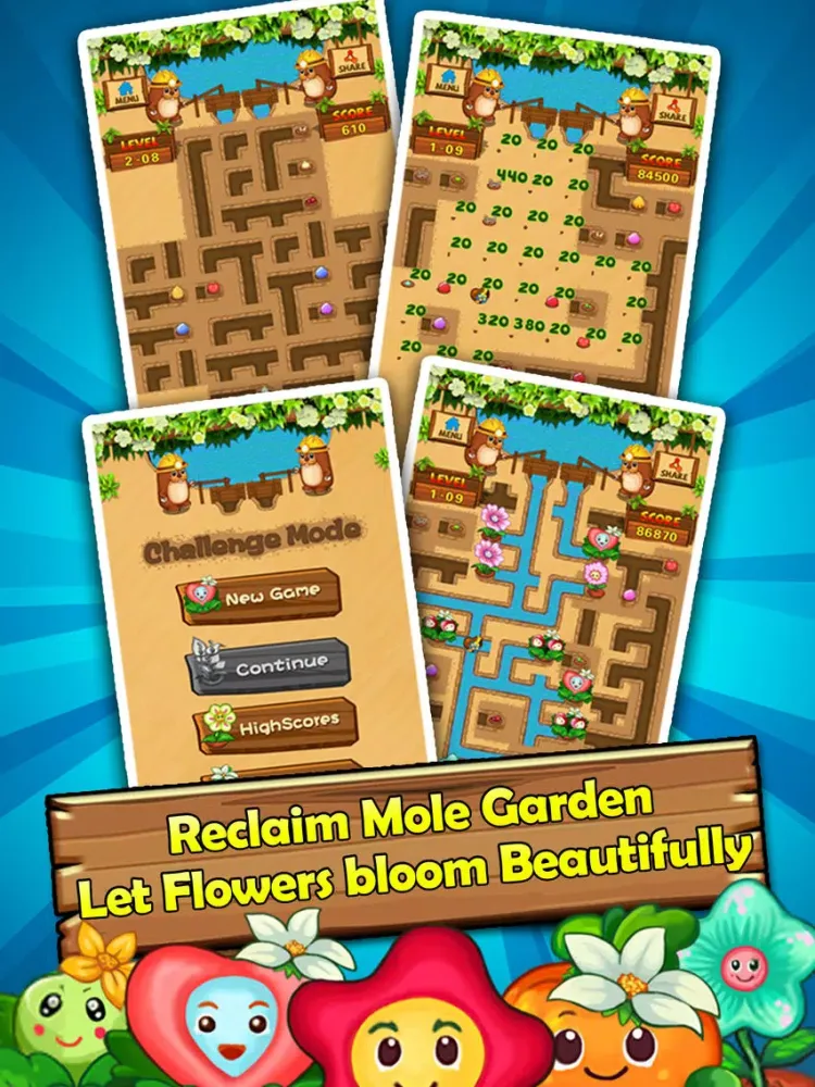 ภาพหน้าจอของ Ace Mole Garden - Flower Plumber Game iPad 