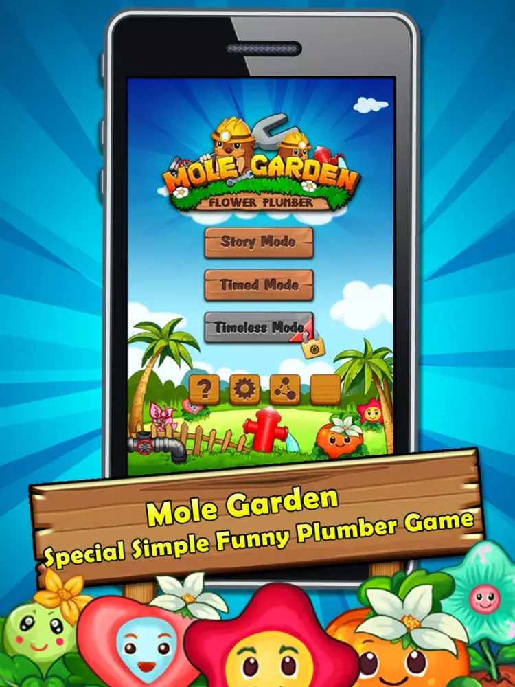 ภาพหน้าจอของ Ace Mole Garden - Flower Plumber Game iPad 