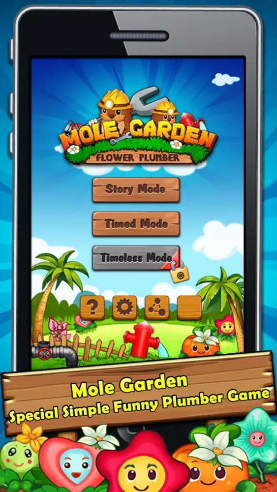 ภาพหน้าจอของ Ace Mole Garden - Flower Plumber Game