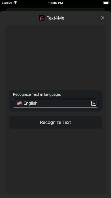 Tangkapan skrin Text4Me