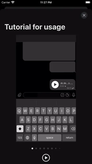 Tangkapan skrin Text4Me