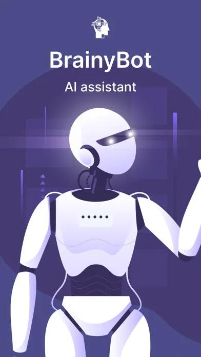 Tangkapan skrin Chatbot - BrainyBot AI chat