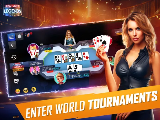 Poker Legends: Texas Holdem iPad  Ekran Görüntüleri