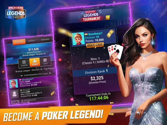 Poker Legends: Texas Holdem iPad  Ekran Görüntüleri