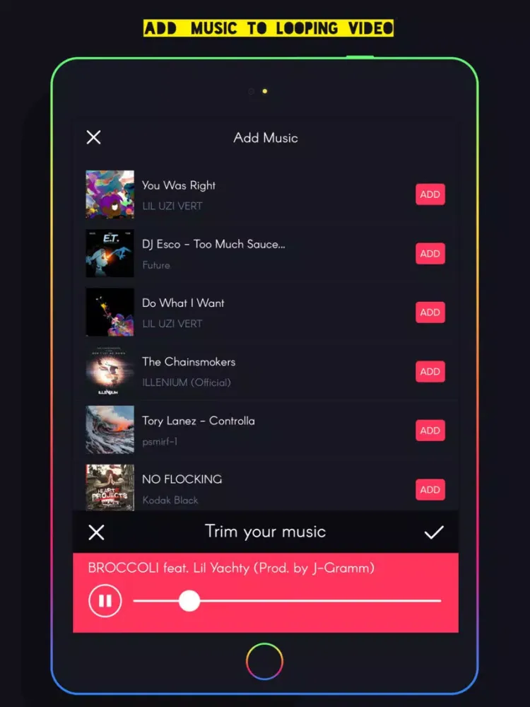 ภาพหน้าจอของ Loop vid-video to GIF maker & Boomerang Loop video iPad 
