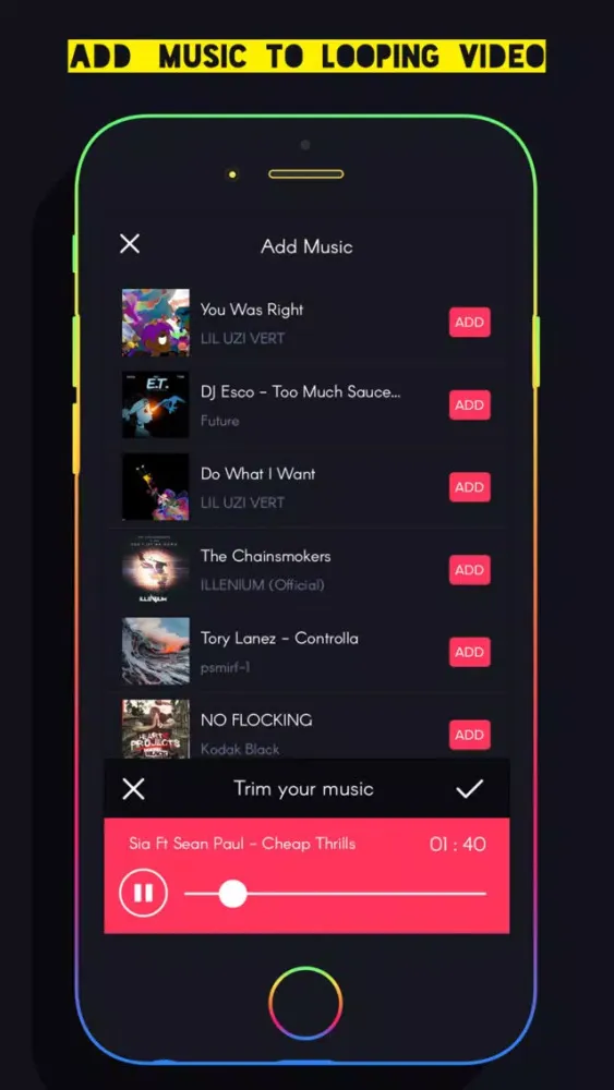 ภาพหน้าจอของ Loop vid-video to GIF maker & Boomerang Loop video