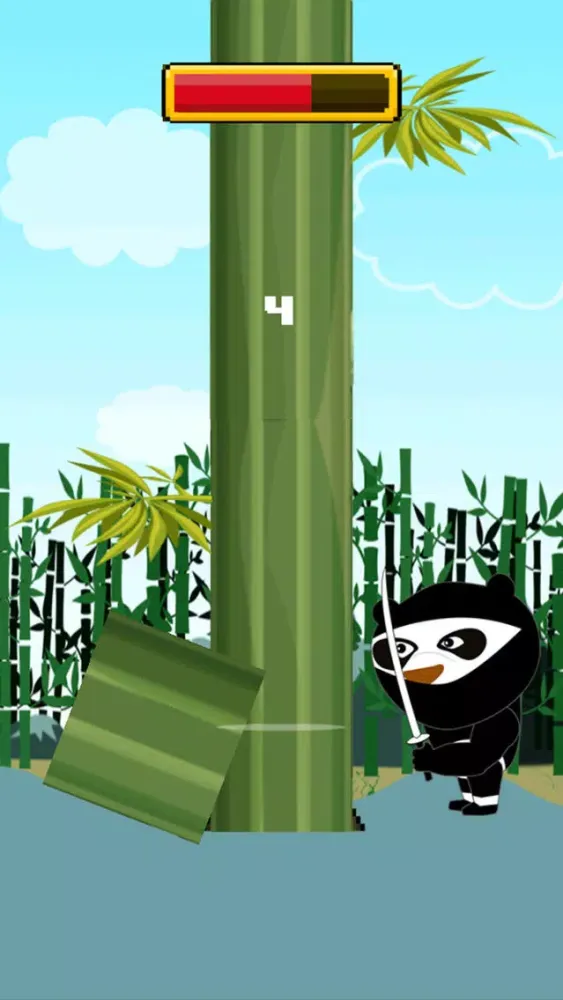 Ninja Panda Cutting - Timberman Edition Game應用截圖