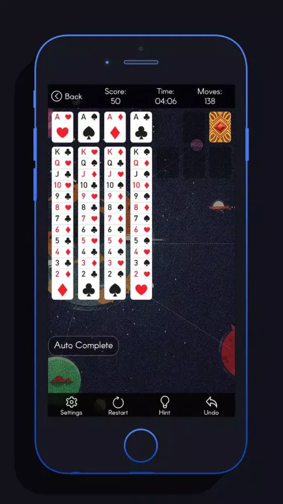 Capturas de tela do Solitaire Free - Hilow Spider Cell for Cards Poker