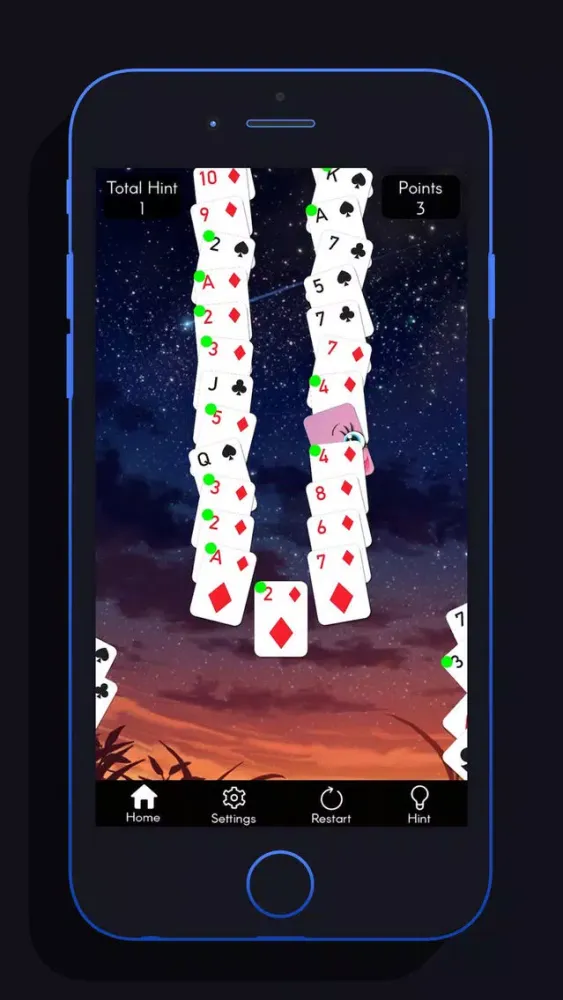 Capturas de tela do Solitaire Free - Hilow Spider Cell for Cards Poker