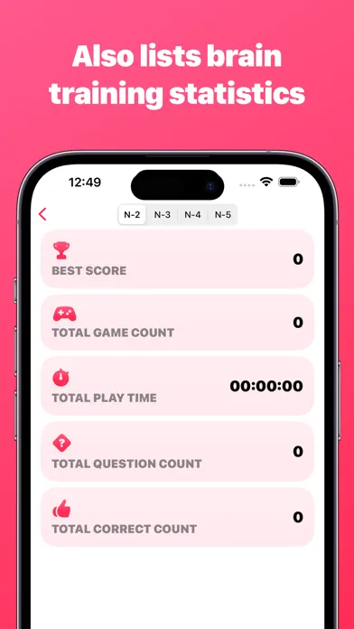 Tangkapan layar Dual N-BACK | Brain Training