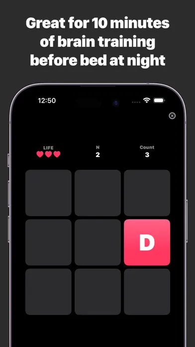 Tangkapan layar Dual N-BACK | Brain Training