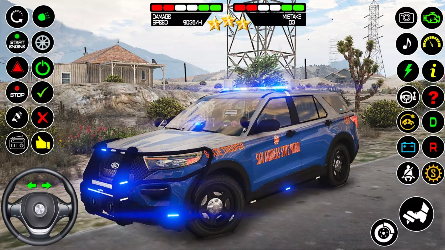 Capturas de pantalla de Police Car Chase Game Sim 2024