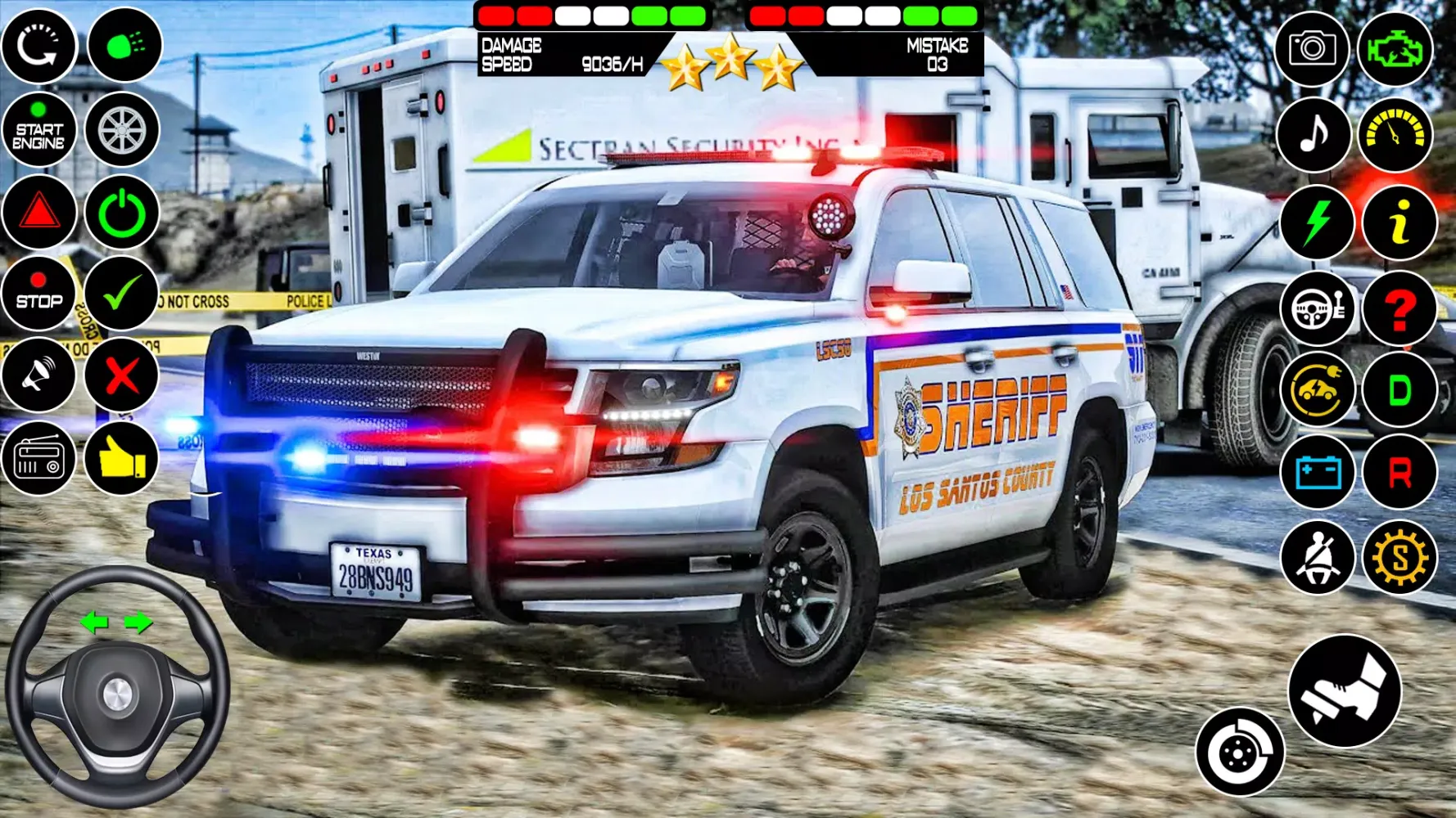 Capturas de pantalla de Police Car Chase Game Sim 2024