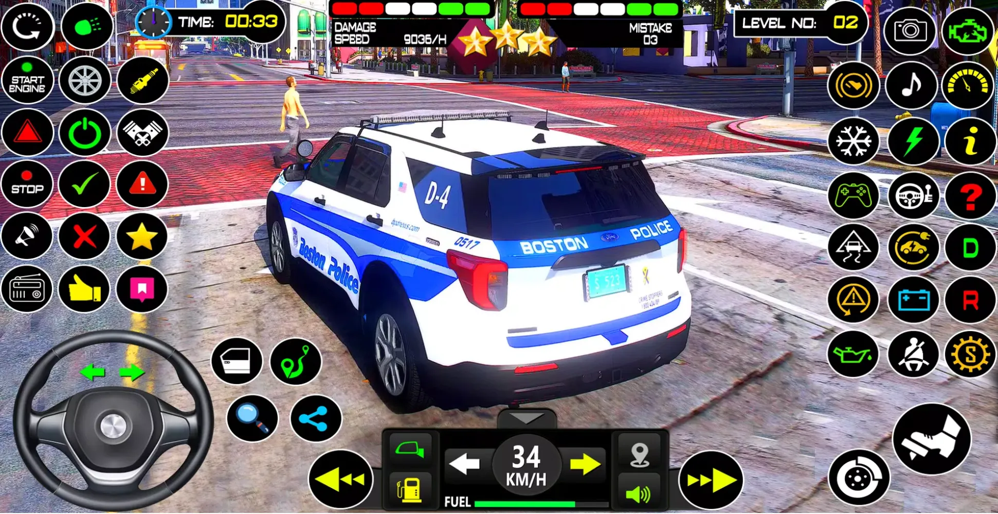 Capturas de pantalla de Police Car Chase Game Sim 2024