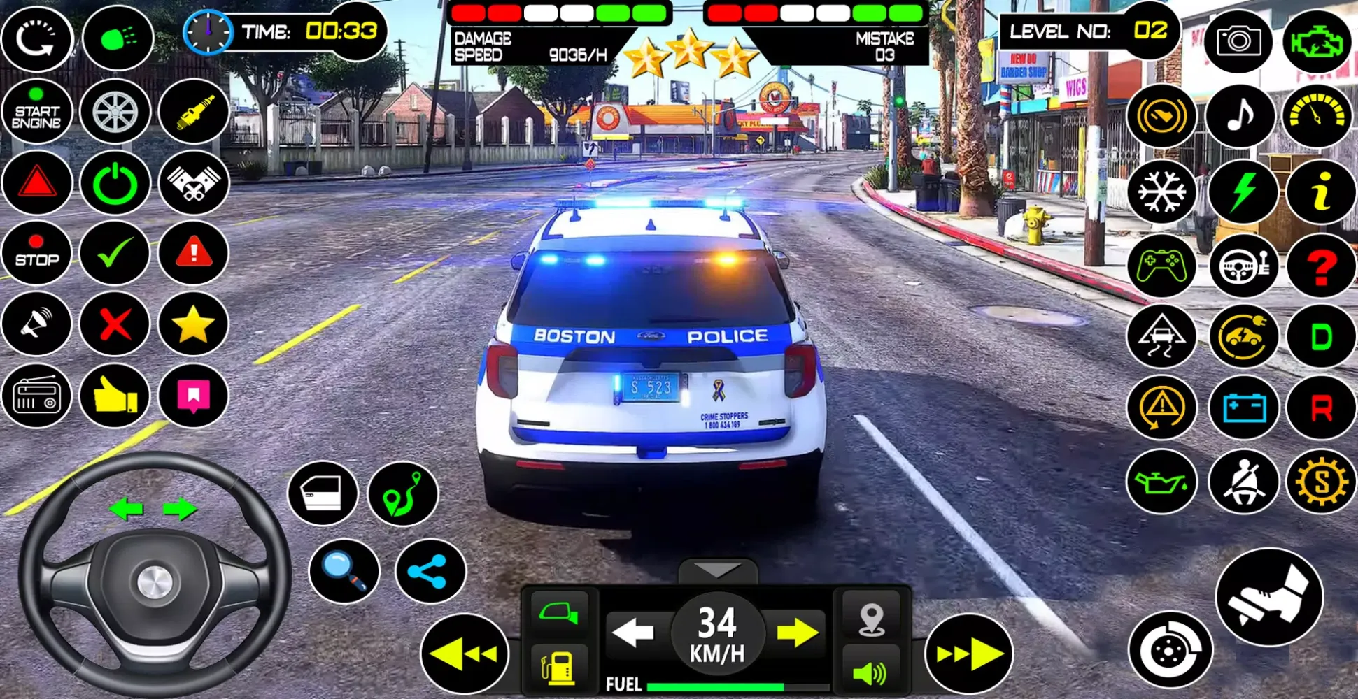 Capturas de pantalla de Police Car Chase Game Sim 2024