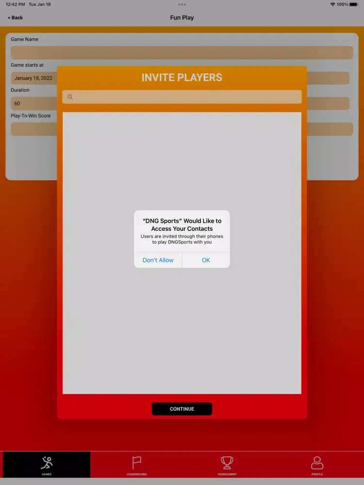 Capturas de pantalla de DNG Sports iPad 