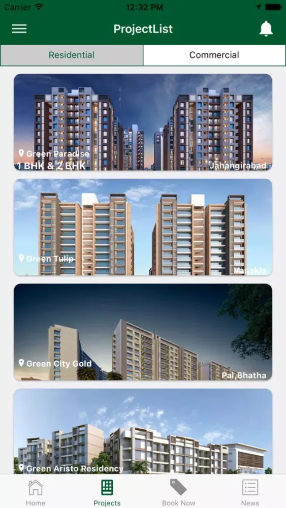 Capturas de tela do Green Group
