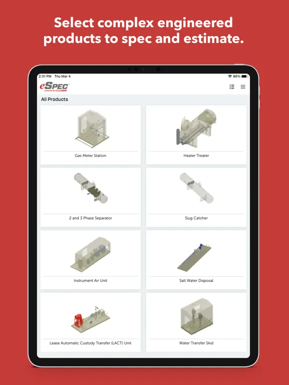 DNOW eSPEC iPad 應用截圖