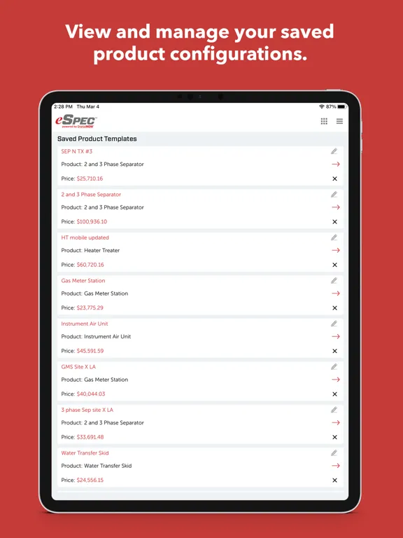 DNOW eSPEC iPad 應用截圖