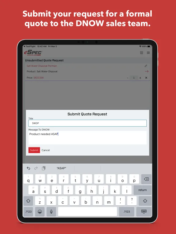 DNOW eSPEC iPad 應用截圖