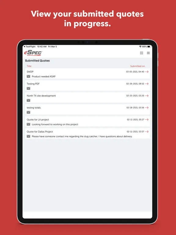 DNOW eSPEC iPad 應用截圖