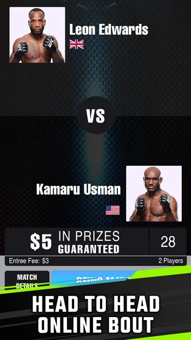 UFC Battle - Real Money Games Ekran Görüntüleri