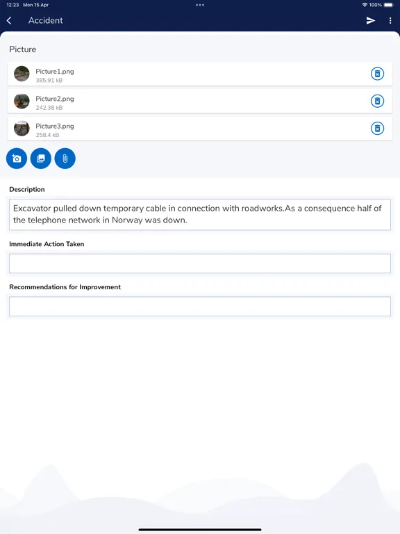 Screenshot di Synergi Life Connect iPad 