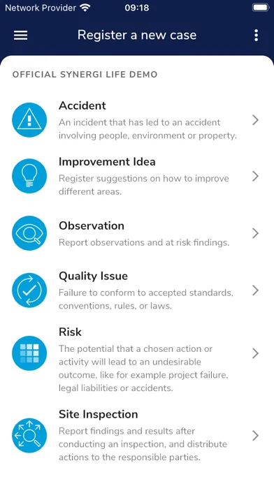 Screenshot di Synergi Life Connect