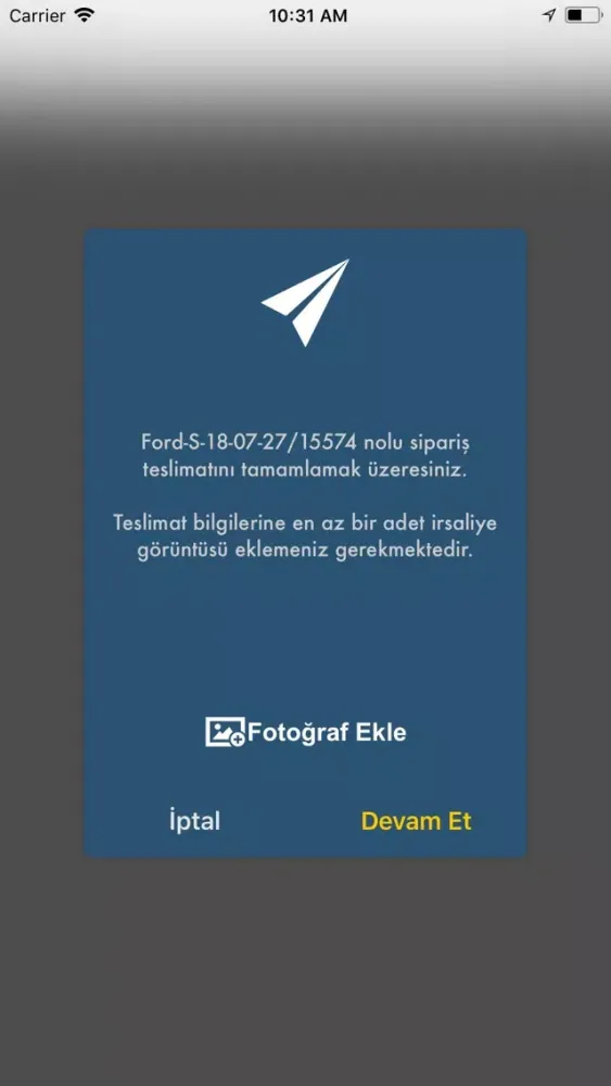 Capturas de tela do Öznil Lojistik