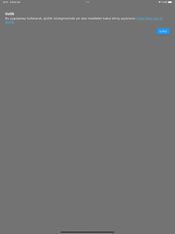 Mepar Yönetim Uygulaması iPad  স্ক্রিনশট