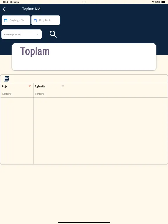 Mepar Yönetim Uygulaması iPad  স্ক্রিনশট