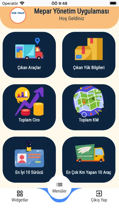 Mepar Yönetim Uygulaması স্ক্রিনশট