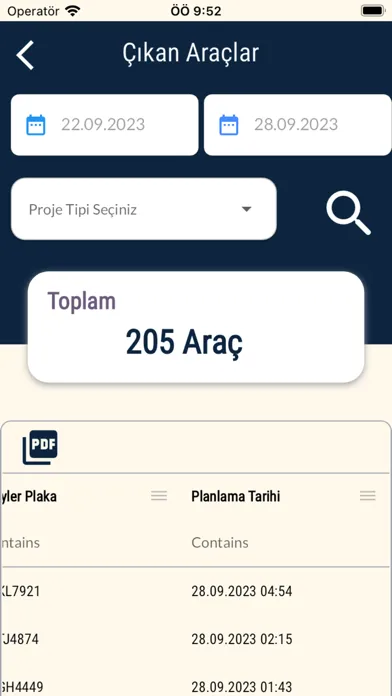 Mepar Yönetim Uygulaması স্ক্রিনশট