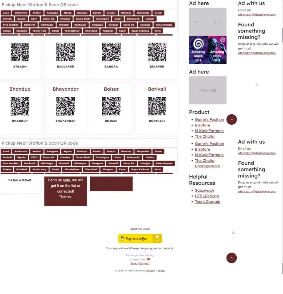 Скриншоты UTSQRScan