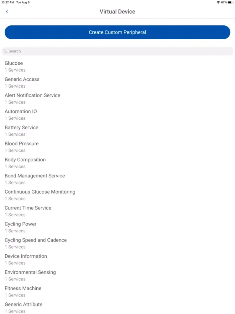 Capturas de pantalla de Zoek en verbind BLE iPad 