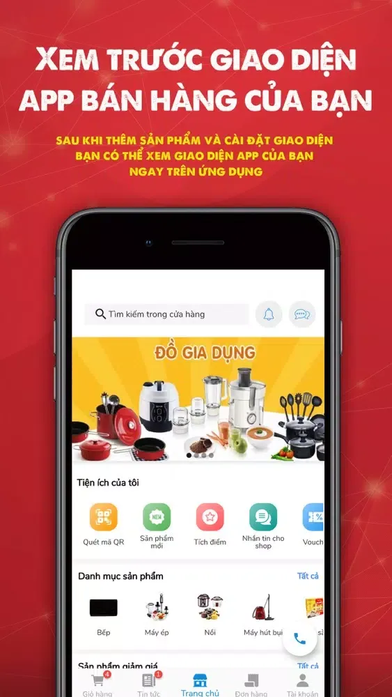 Zrzuty ekranu DoApp - Tạo App bán hàng