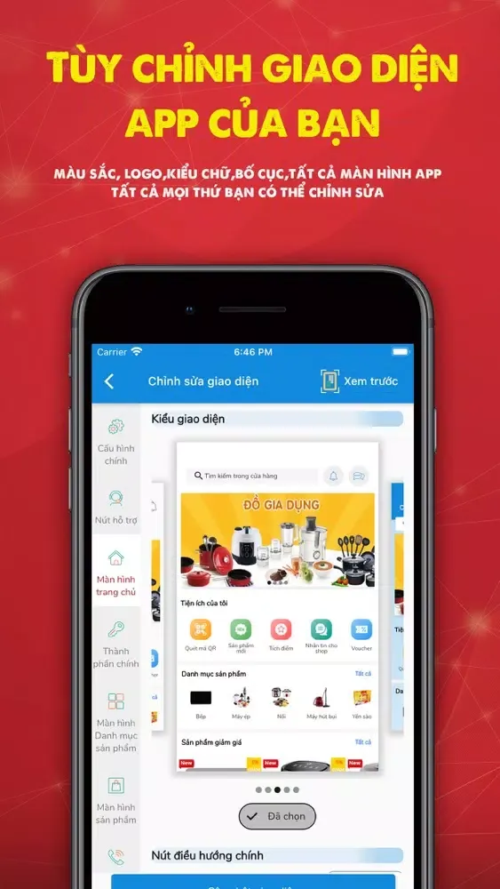 Zrzuty ekranu DoApp - Tạo App bán hàng