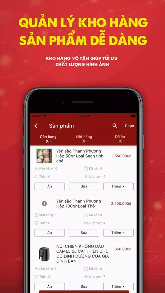 Zrzuty ekranu DoApp - Tạo App bán hàng